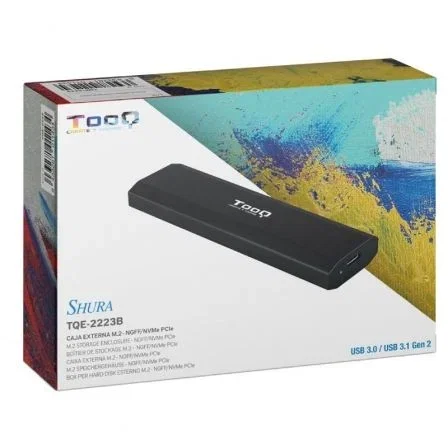TooQ Shura Caja externa para SSD M.2 NVMe Negro